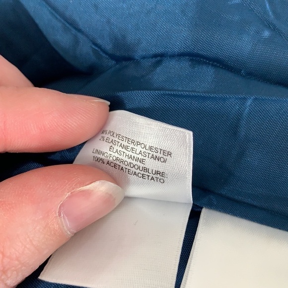 ANNE Klein V Neck Fit Flare Jacquard Dress 2 - Picture 13 of 15